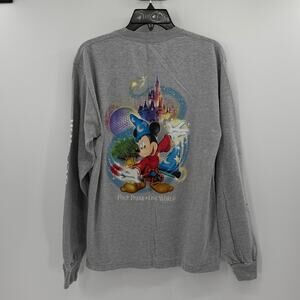 Walt Disney World Park Mickey Mouse Crewneck Long Sleeve Tee - Medium
